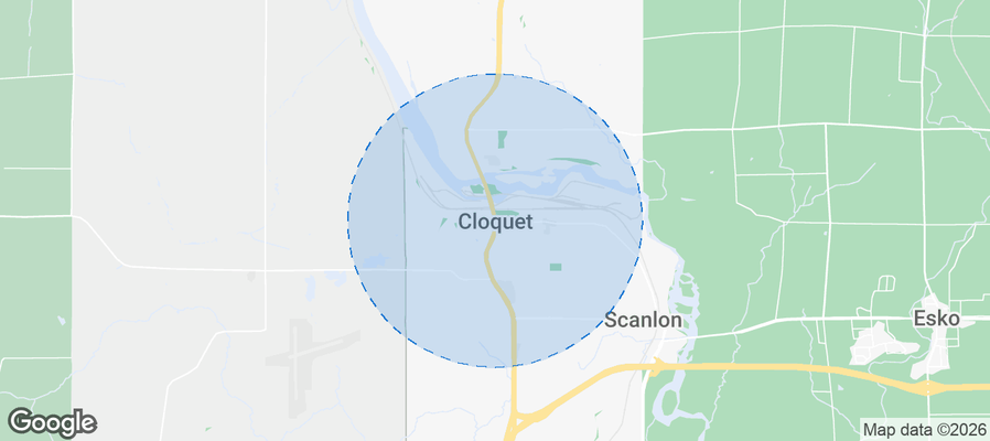 Cloquet Airbnb map